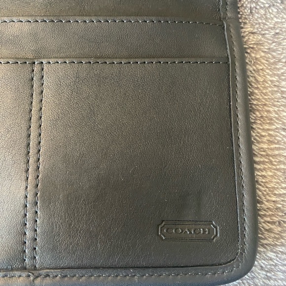 Vintage Coach Black Swing Wallet - 4843 Crossbody Leather Bag - Picture 3 of 7